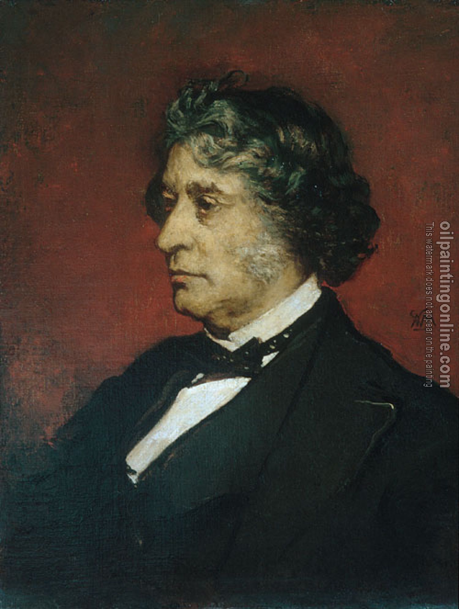 William Morris Hunt - Charles Sumner